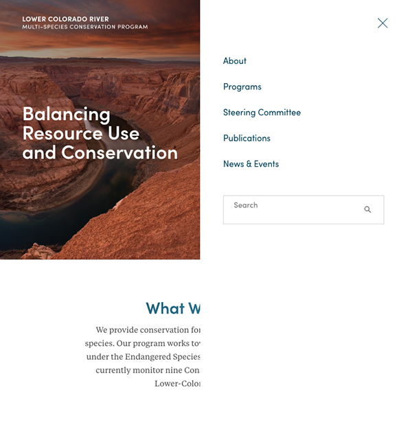 LCR MSCP responsive navigation concepts